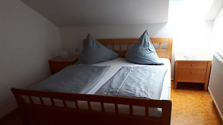 Schlafzimmer der Ferienwohnung Hofblick im Bayerischen Wald